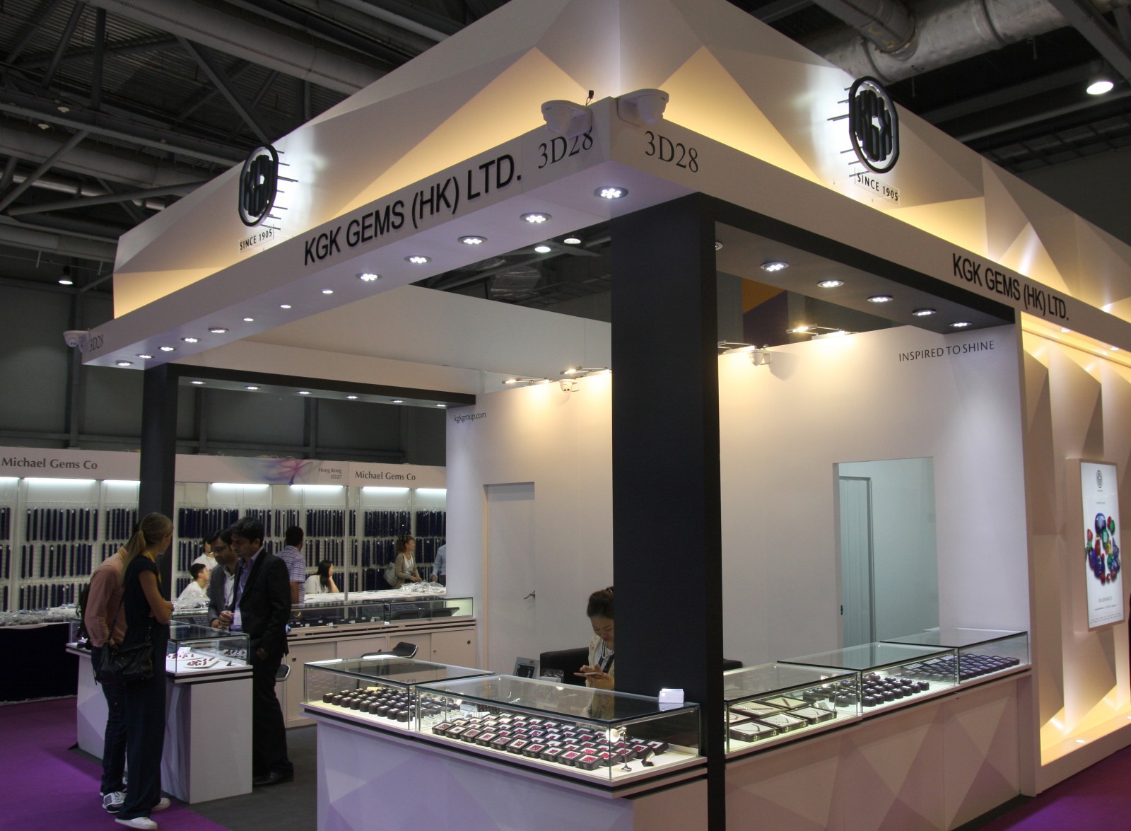 KGK Gems booth at Asiaworld - Expo Hong Kong Sep 2016