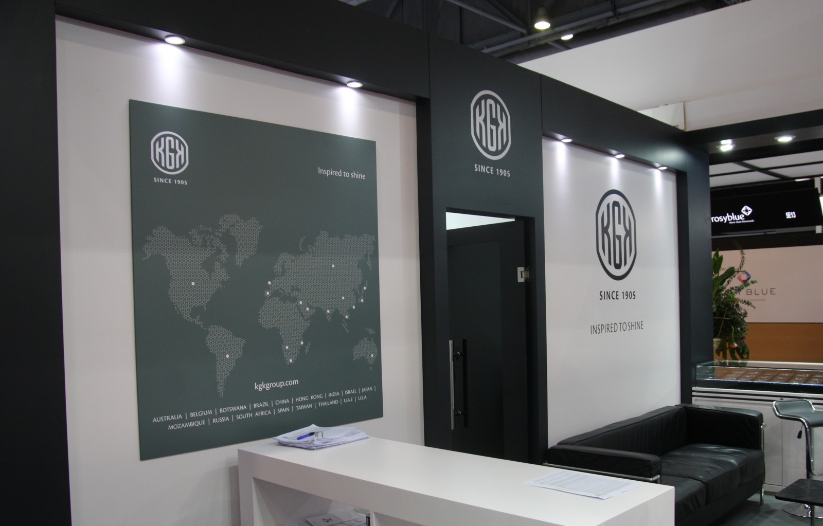 KGK Diamonds booth at Asiaworld - Expo Hong Kong Sep 2016