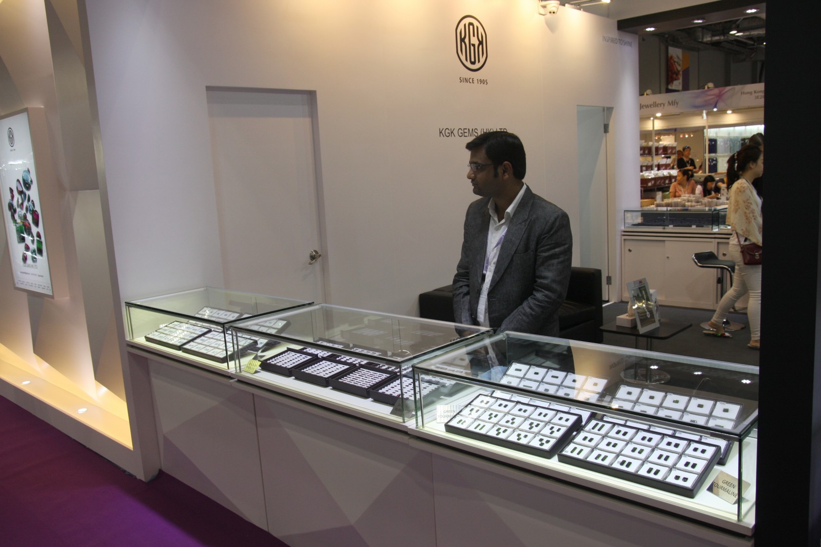 KGK Gems Inventory on display